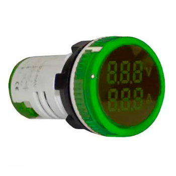 Индикатор значения напряжения и тока AD22-RAV зеленый Энергия, 200 шт - Электрика, НВА - Устройства управления и сигнализации - Сигнальная аппаратура - omvolt.ru